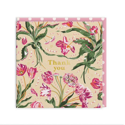 Thank you Mini Square Greeting Card (14277)