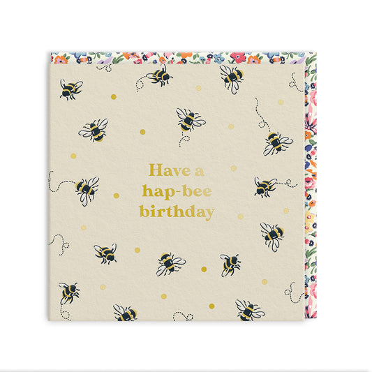 Bees Mini Square Greeting Card (14288)