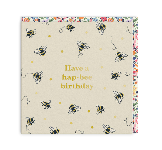 Bees Mini Square Greeting Card (14288)