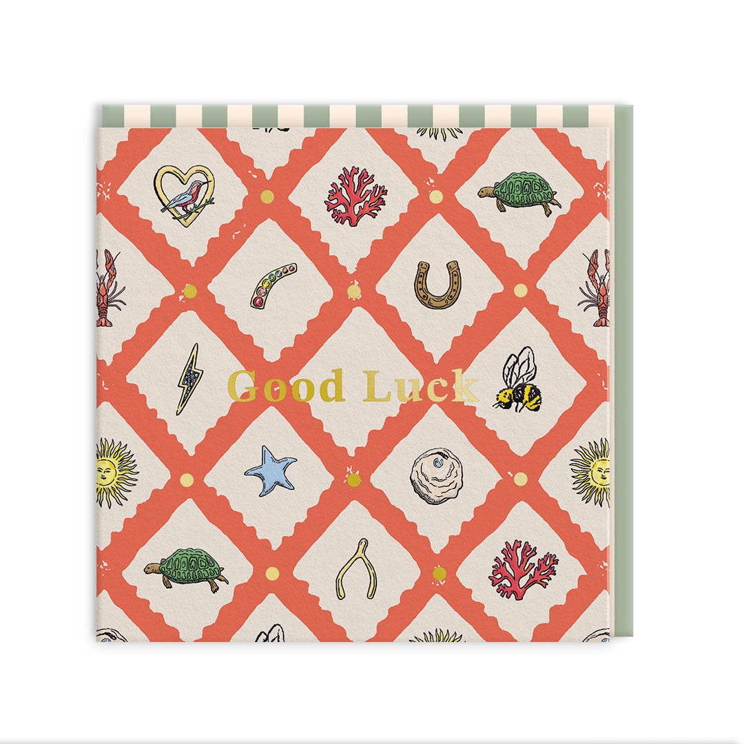Lucky Charm Mini Square Greeting Card (14290)