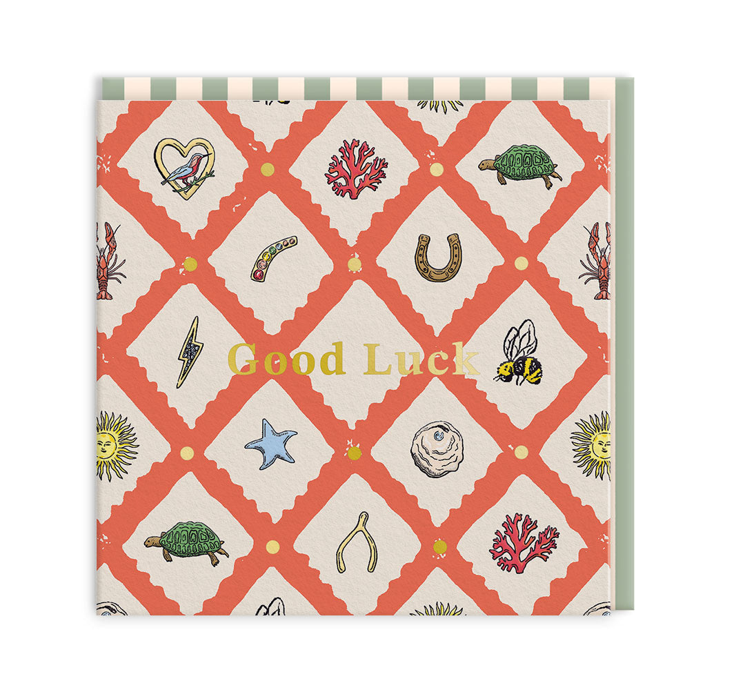 Lucky Charm Mini Square Greeting Card (14290)