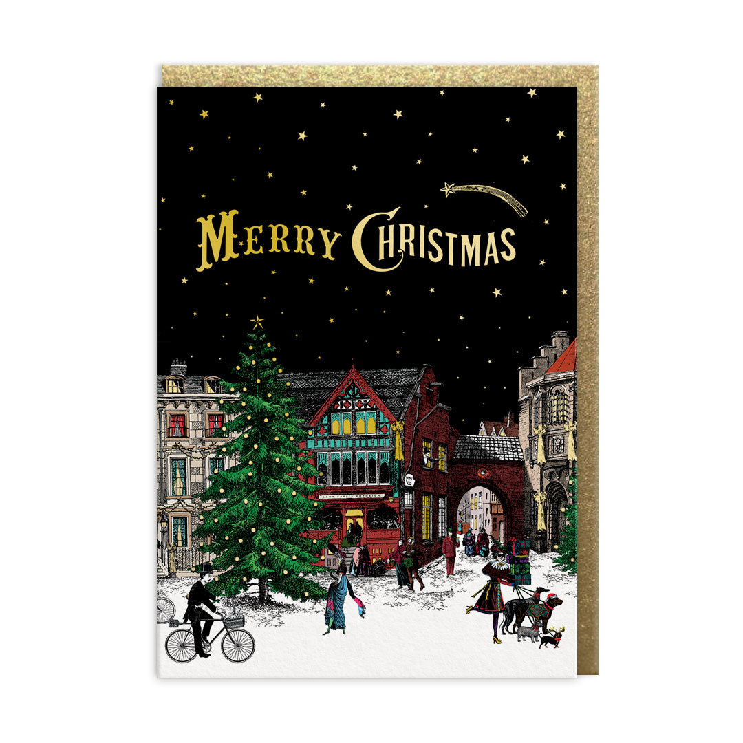 Christmas Village Greeting Card (13563)