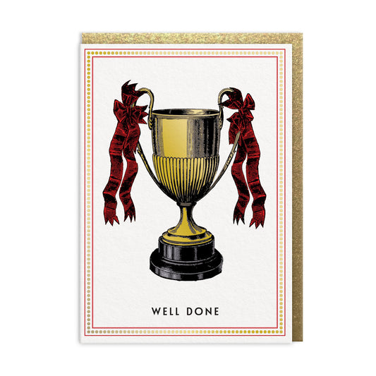 Well Done Trophy Greeting Card (13767)