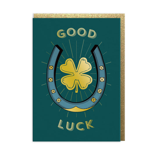 Good Luck Horseshoe Greeting Card (13770)