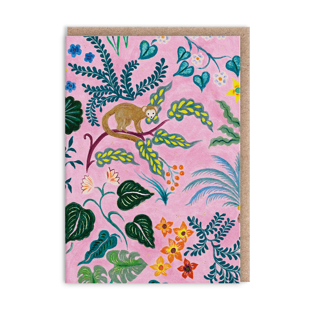 Jungle Monkey Mini Greeting Card (14023)