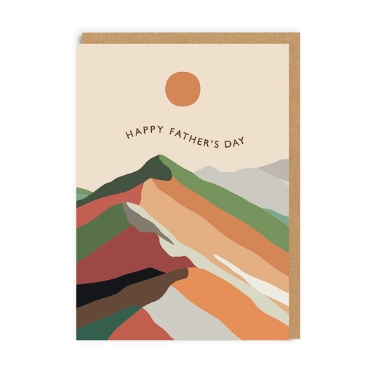 Mountains Happy Father's Day Card