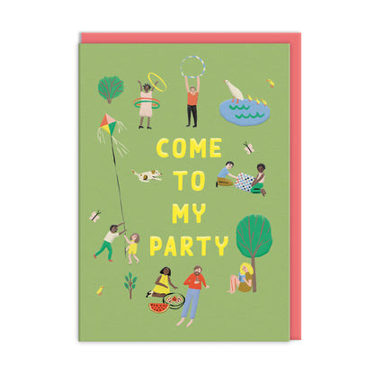 Come To My Party Park Invitation Card Set (10706)