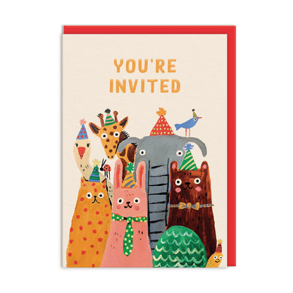 You're Invited Party Animals Invitation Card Set (10707)