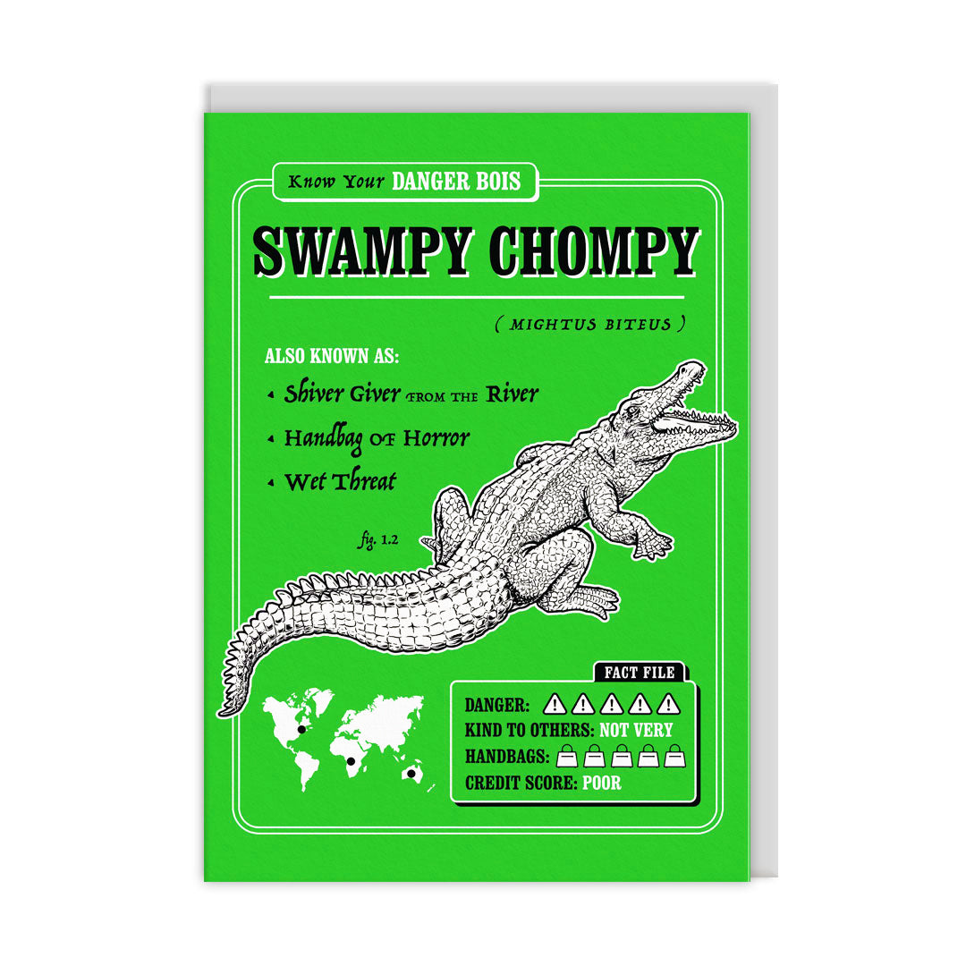 Swampy Chompy Greeting Card (12426)