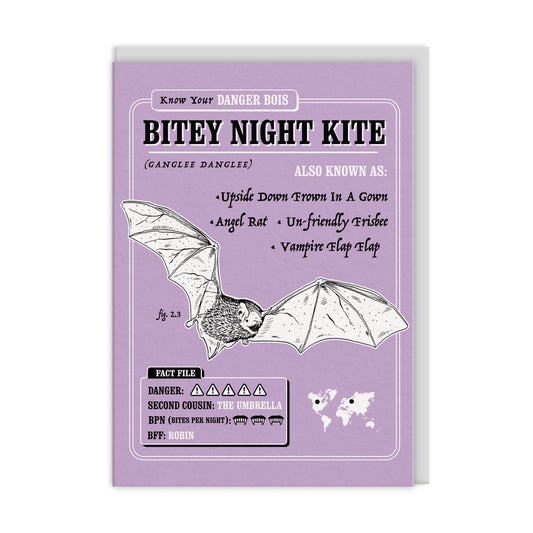 Bitey Night Kite Greeting Card (12427)