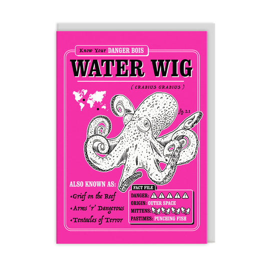 Water Wig Greeting Card (12429)