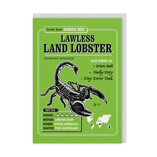 Lawless Land Lobster Greeting Card (12431)