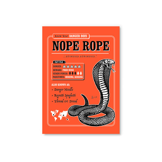 Nope Rope Postcard (12157)