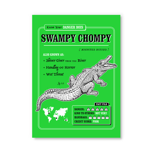 Swampy Chompy Postcard (12158)