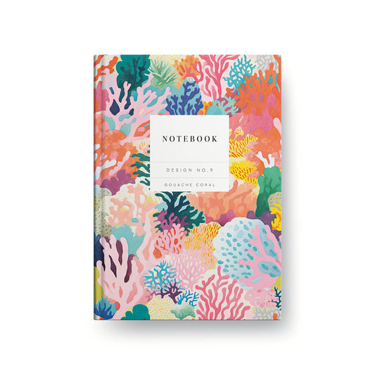 design-no9-gouache-coral-hardback-notebook
