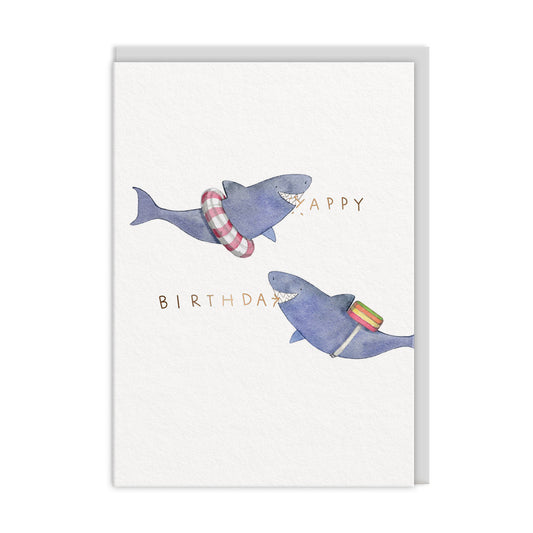 Sharks Birthday Card (12382)