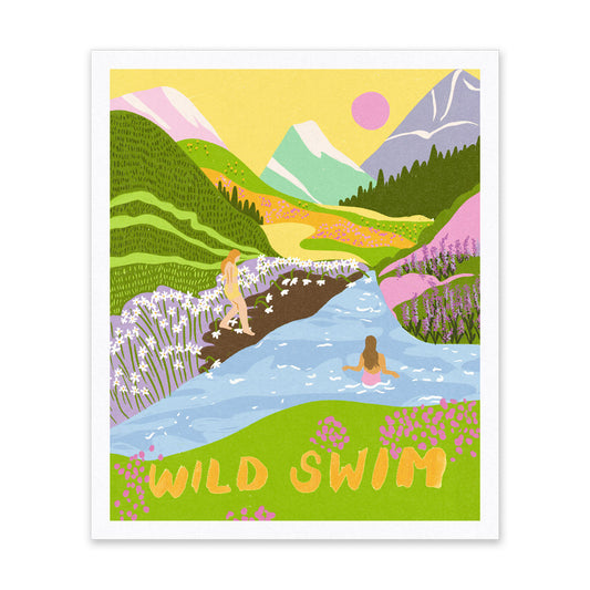 Wild Swim Riso Print (10x12) (14588)
