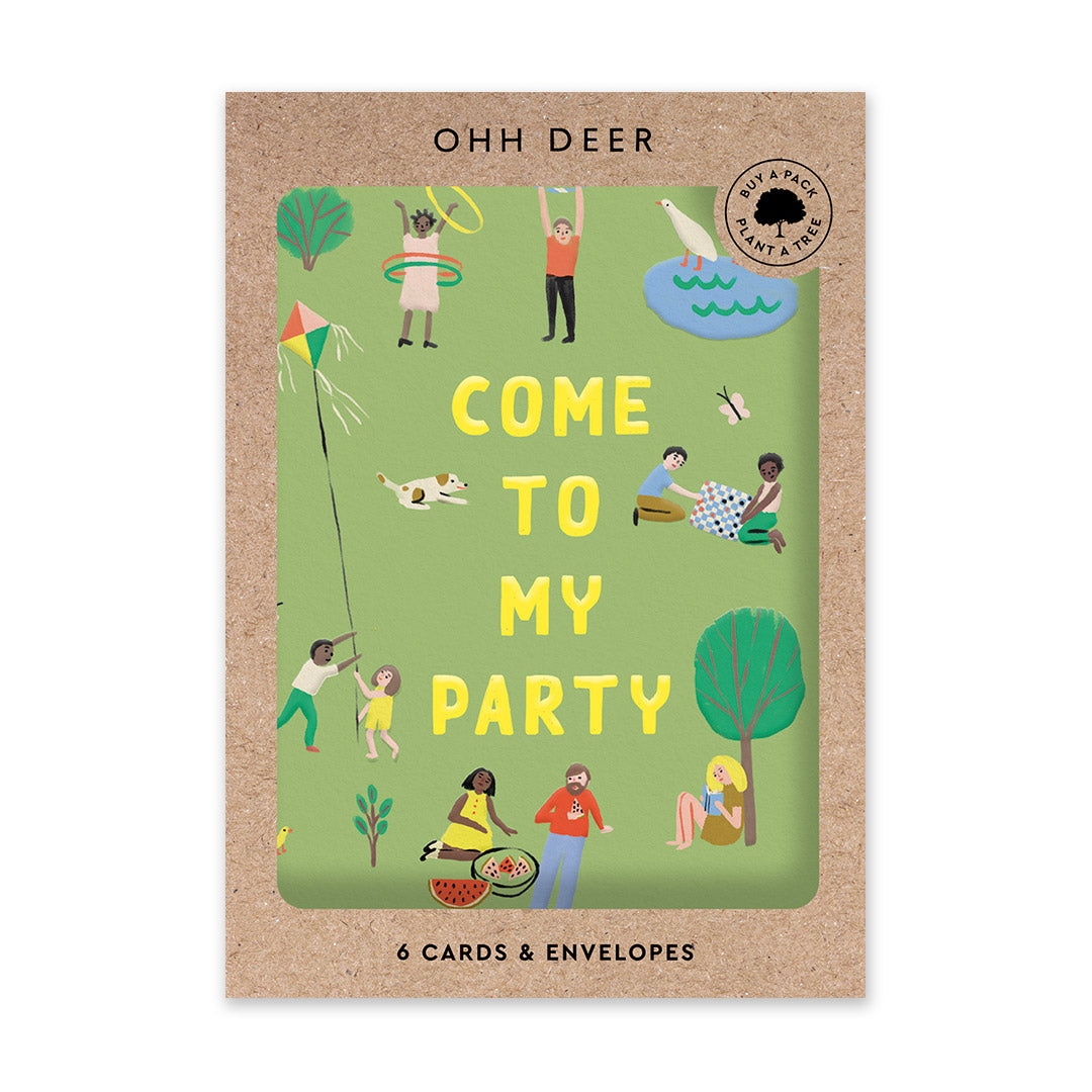 Come To My Party Park Invitation Card Set (10706)