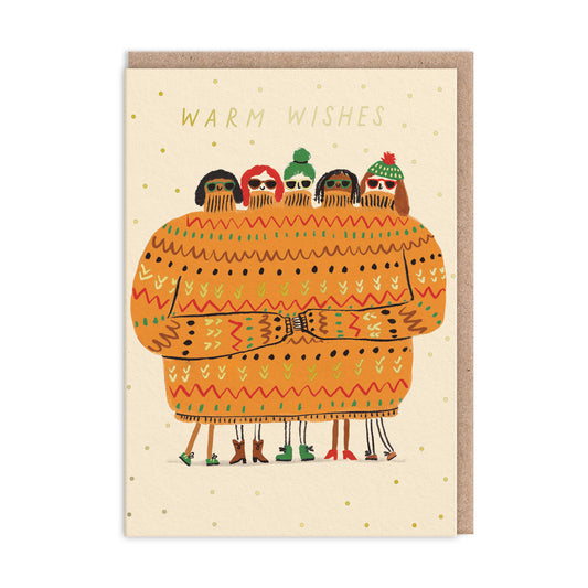 Warm Wishes Jumper Christmas Card (9713)