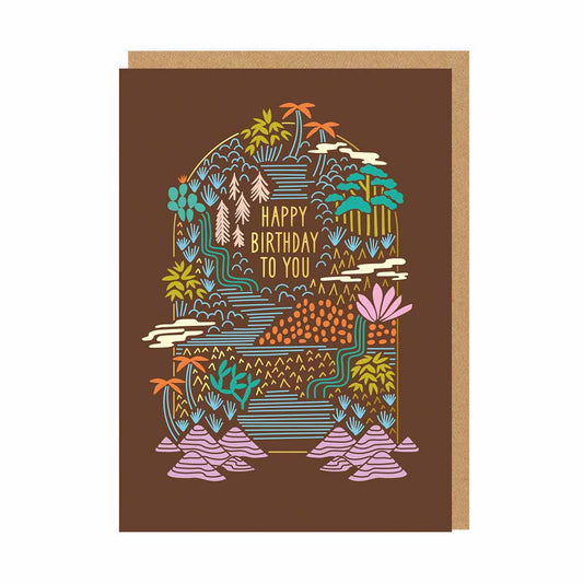 Tropical Happy Birthday Card (9444)