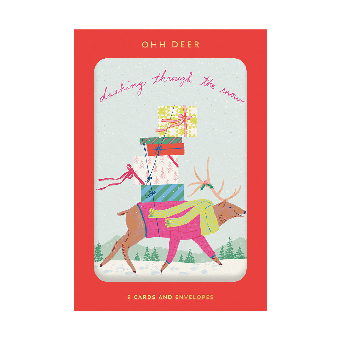 Christmas Critters Pack of 9 Greeting Cards (11566)