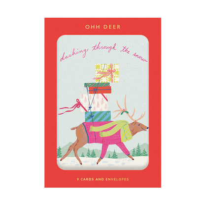 Christmas Critters Pack of 9 Greeting Cards (11566)