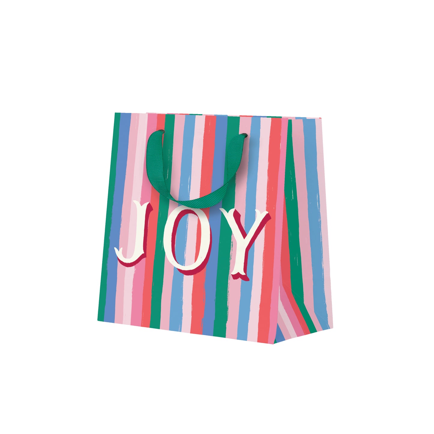 Joy Stripes Mini Gift Bag (12268)