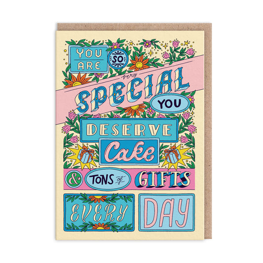 You Deserve Cake Greeting Card (13346)