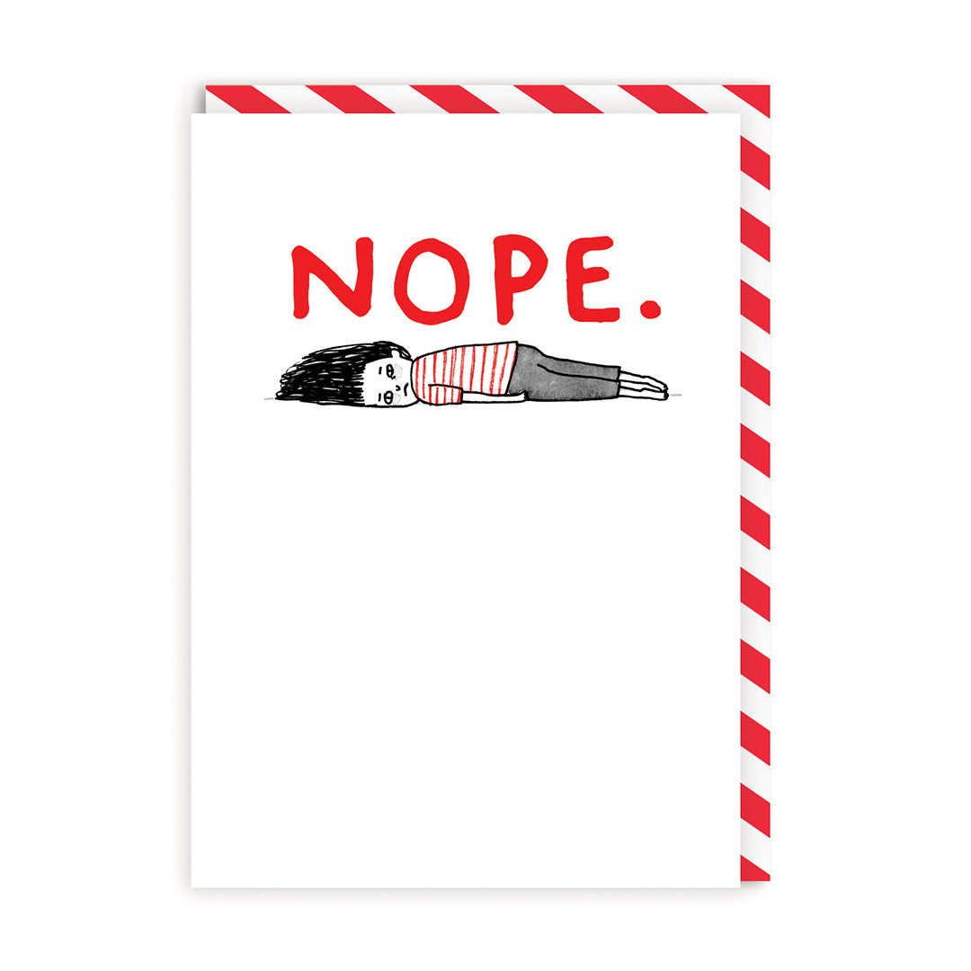 Nope Greeting Card (888)