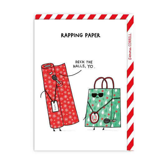 Rapping Paper Christmas Card