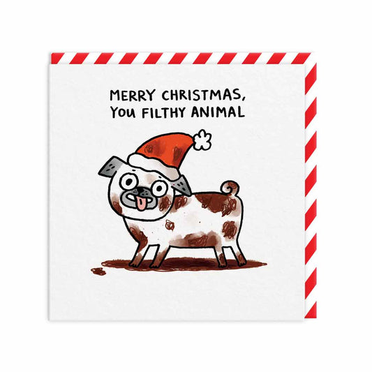 Merry Christmas You Filthy Animal Christmas Card (9722)