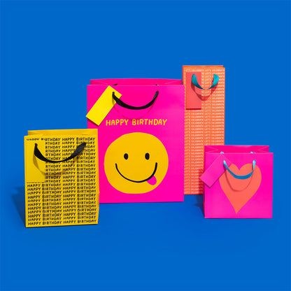 Smiley Face Birthday Large Gift Bag (9605)