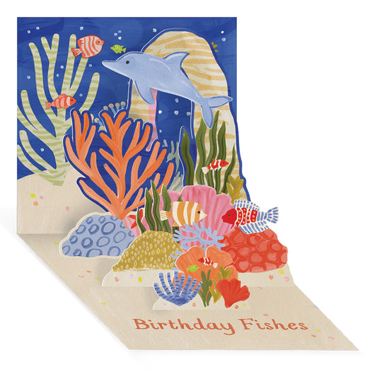 Birthday Fishes Pop Up Greeting Card (13005)