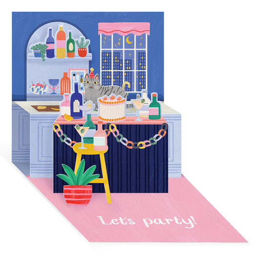 Sip Sip Horay Pop Up Greeting Card (13007)