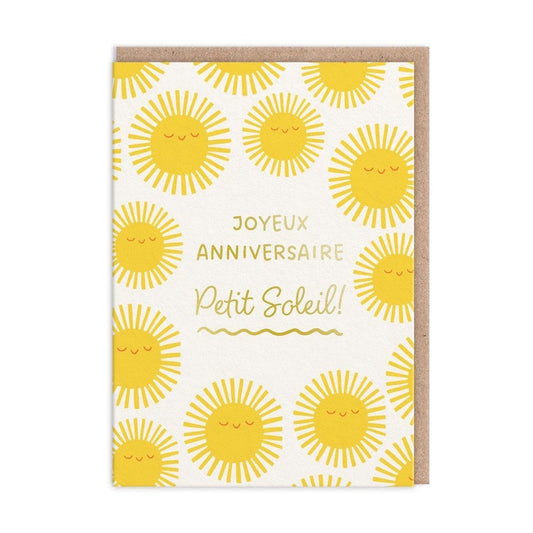 Joyeux Anniversaire Petit Soleil Mum Sunshine Greeting Card (13591)