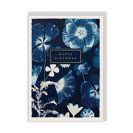 Birthday Blue Hibiscus Greeting Card (13440)