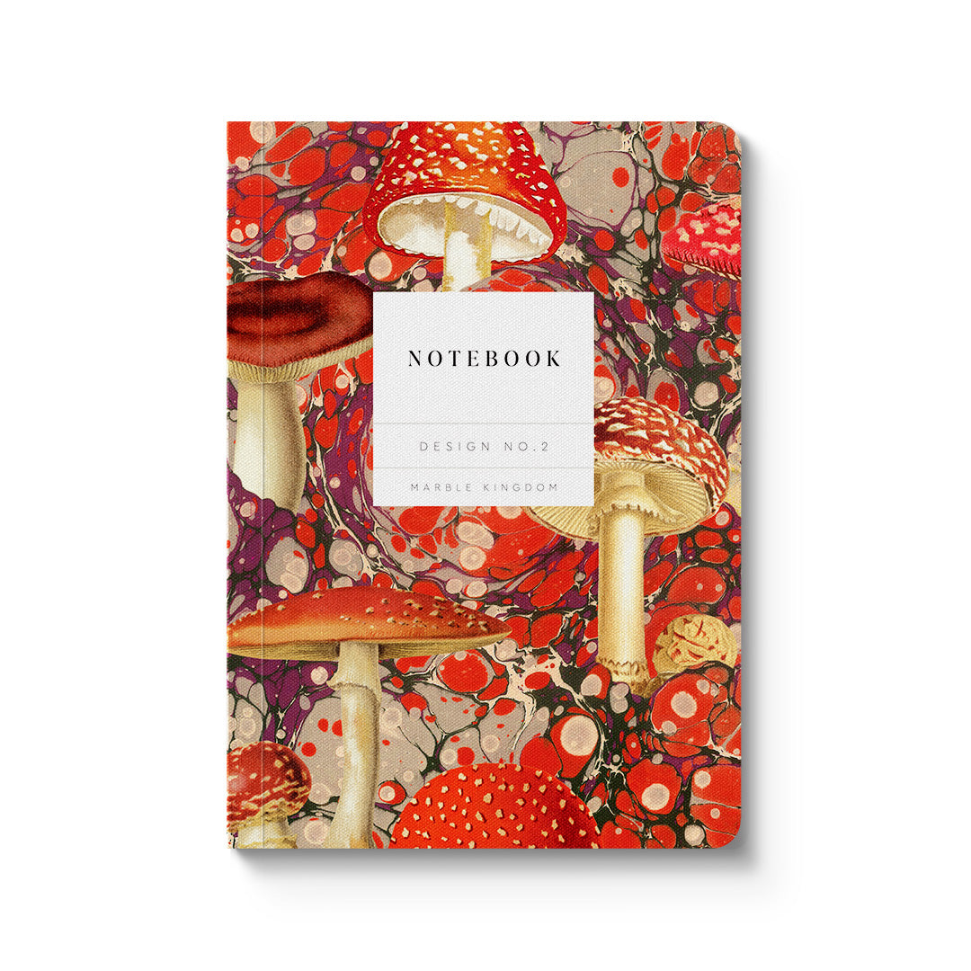 Marble Fungi | Premium Perfect Bound Notebook (A6) | (12831) | Vevoke ...