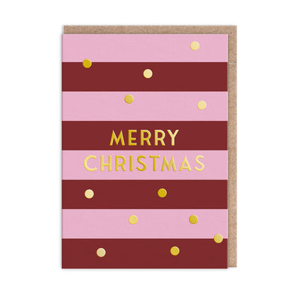 Stripe x3 Charity Christmas Cards (Pack of 9) (13971)