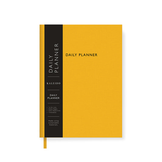Yellow Fabric Daily Planner (A5) (12749)