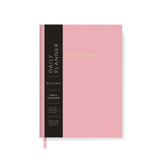 Pink Fabric Daily Planner (A5) (12752)