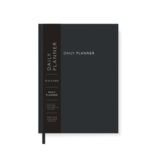 Off Black Fabric Daily Planner (A5) (12755)
