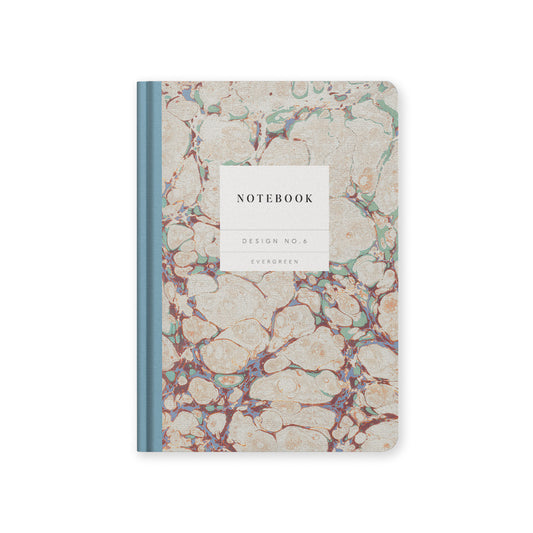 Design No.6 Earthy Marble Premium Hardback Notebook (A5) (13120)