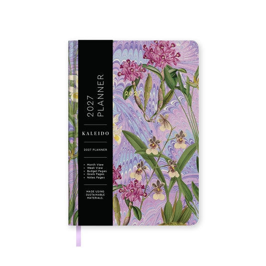 2027 Orchids Premium Hardback Diary (A5) (13654)