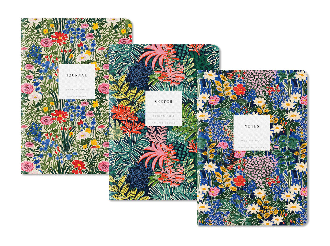 Set No.1 | 3x Stitched Notebook Set (B6) (11761)