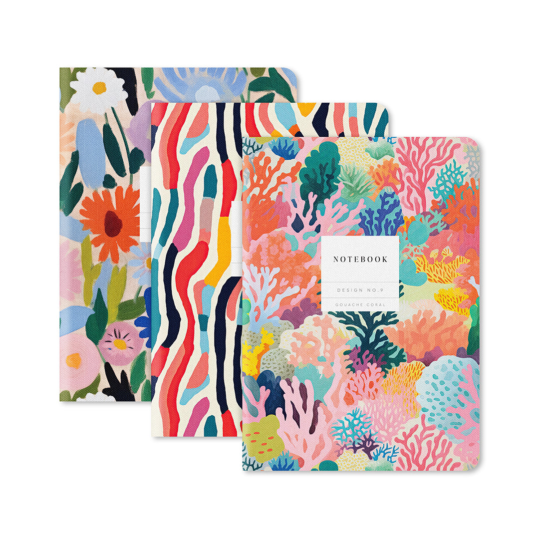 Kaleido Set No.2 | 3 Pack Stitched Notebooks (11762)