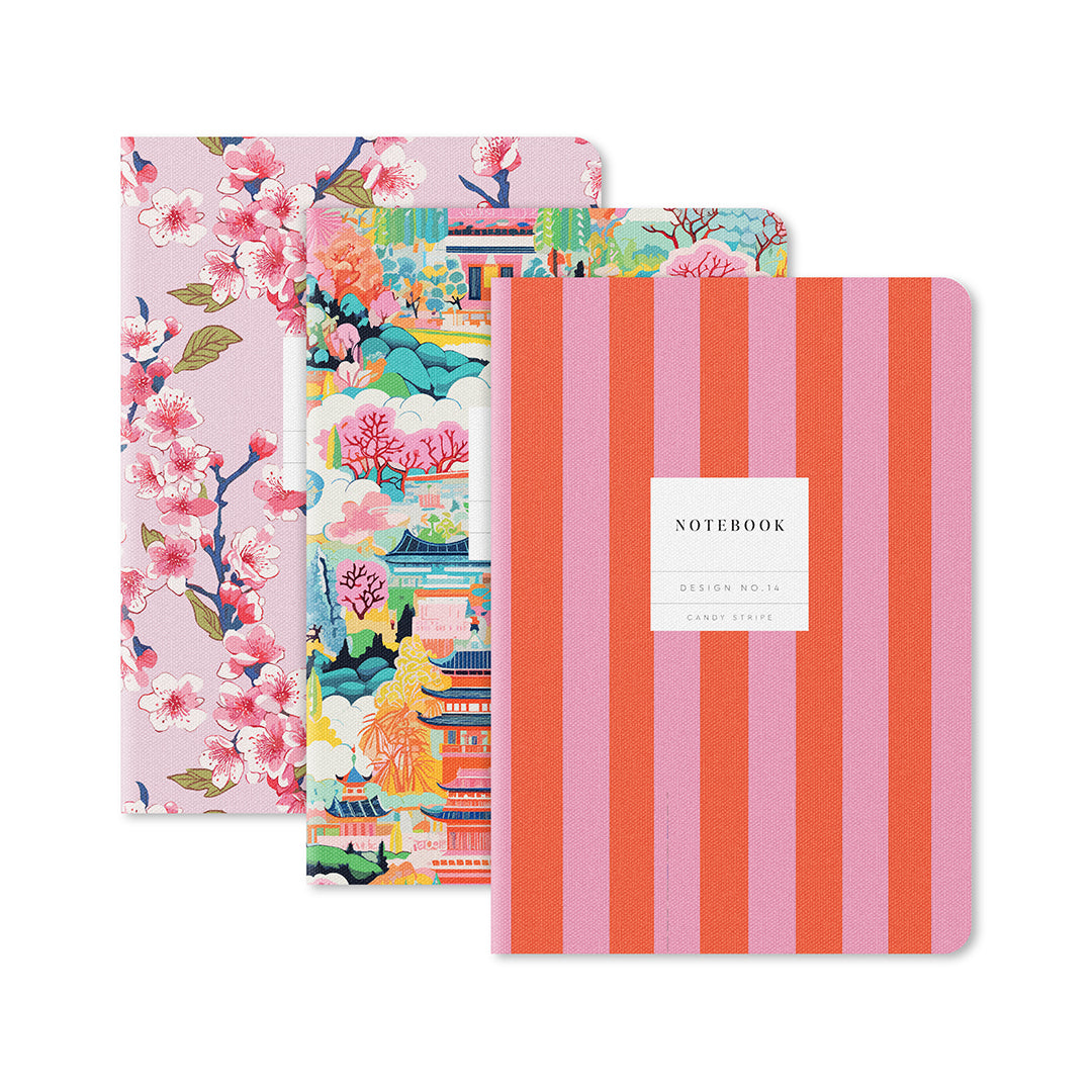 Kaleido Set No.4 | 3 Pack Stitched Notebooks (11764)