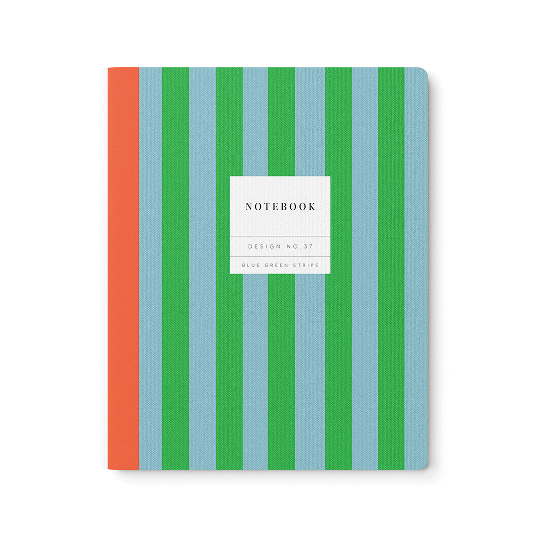 Blue Green Stripe Kaleido Exercise Book (11749)