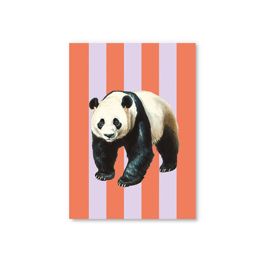 Striped Panda Postcard (12330)