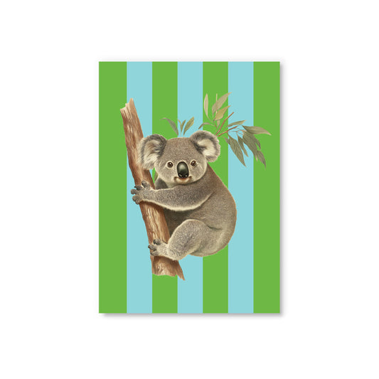 Striped Koala Postcard (12338)