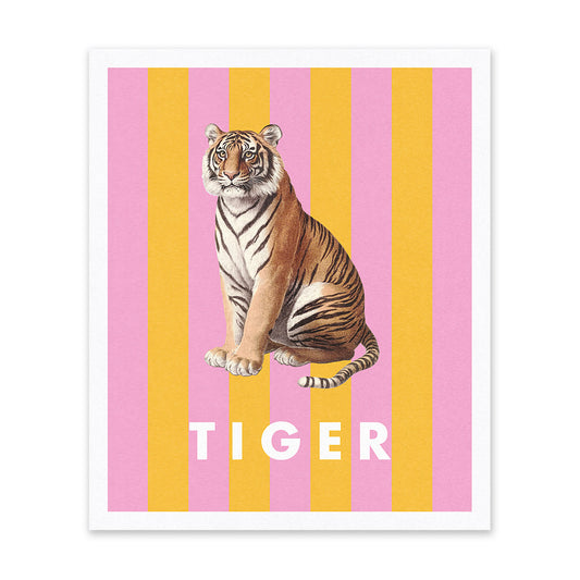 Striped Tiger Riso Print (12x10)(12453)